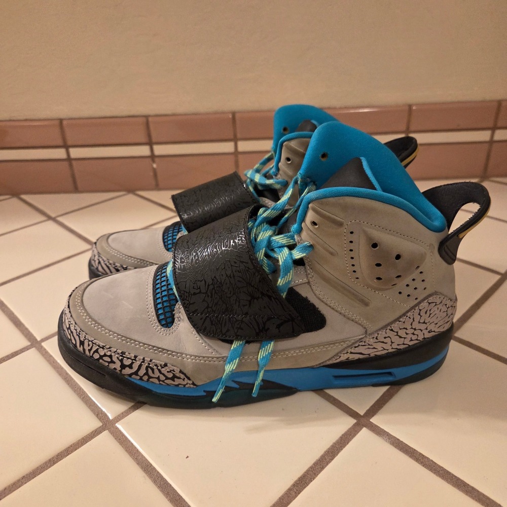 Jordan Son of Mars Low Bel Air Wolf Grey Blue 512246-007 Youth 7Y Womens 8.5